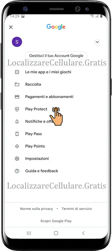 Disconessione Play Protect